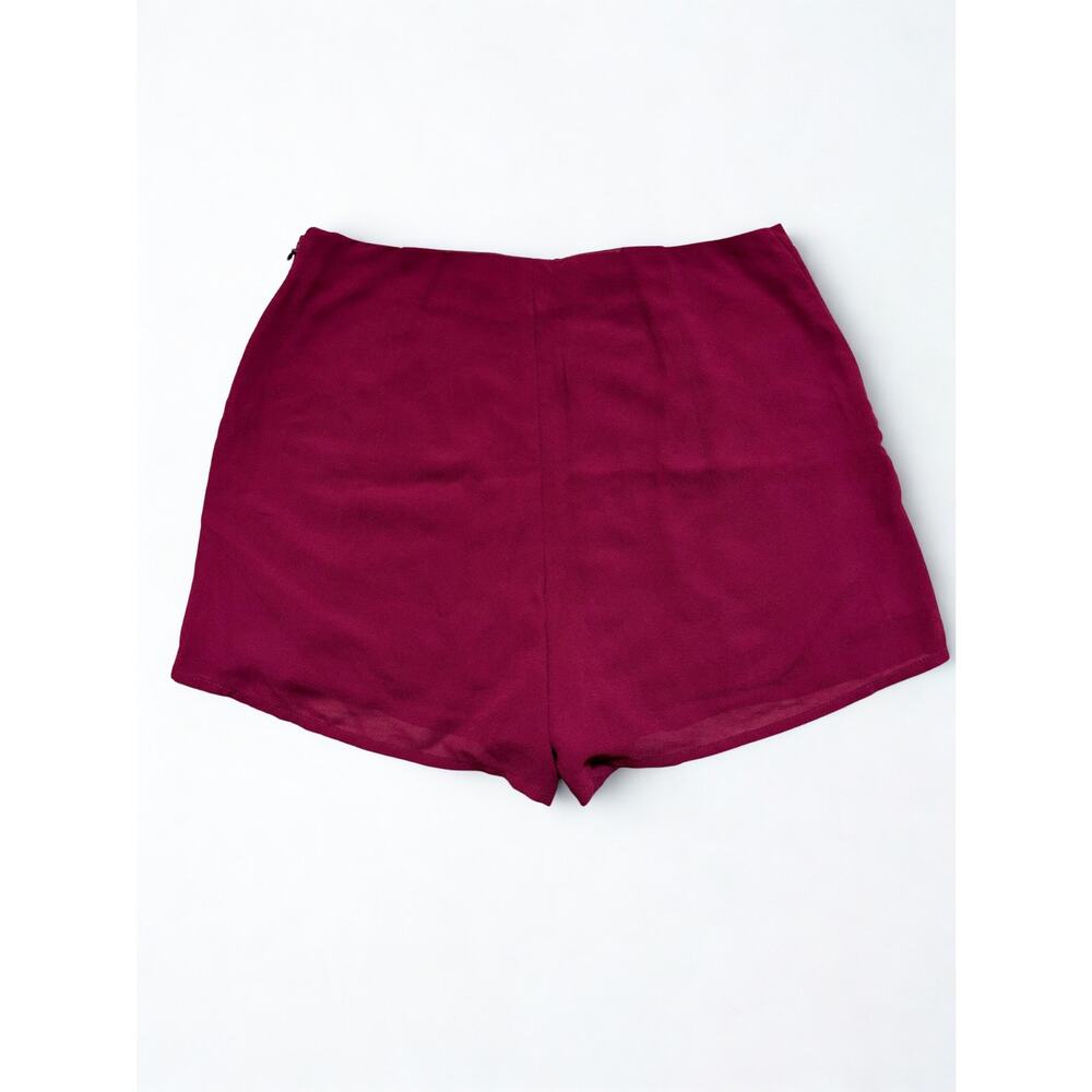 Abercrombie & Fitch Geometric Beaded Studded High Rise Shorts Magenta - Picture 2 of 5